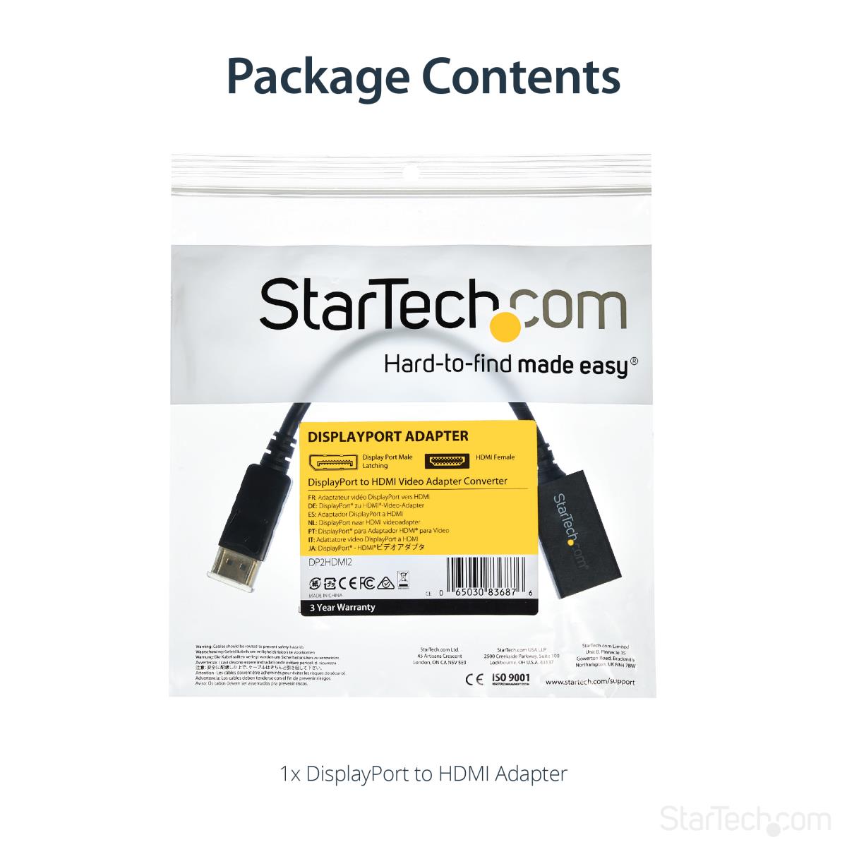 DISPLAYPORT TO HDMI ADAPTER DP thumbnail