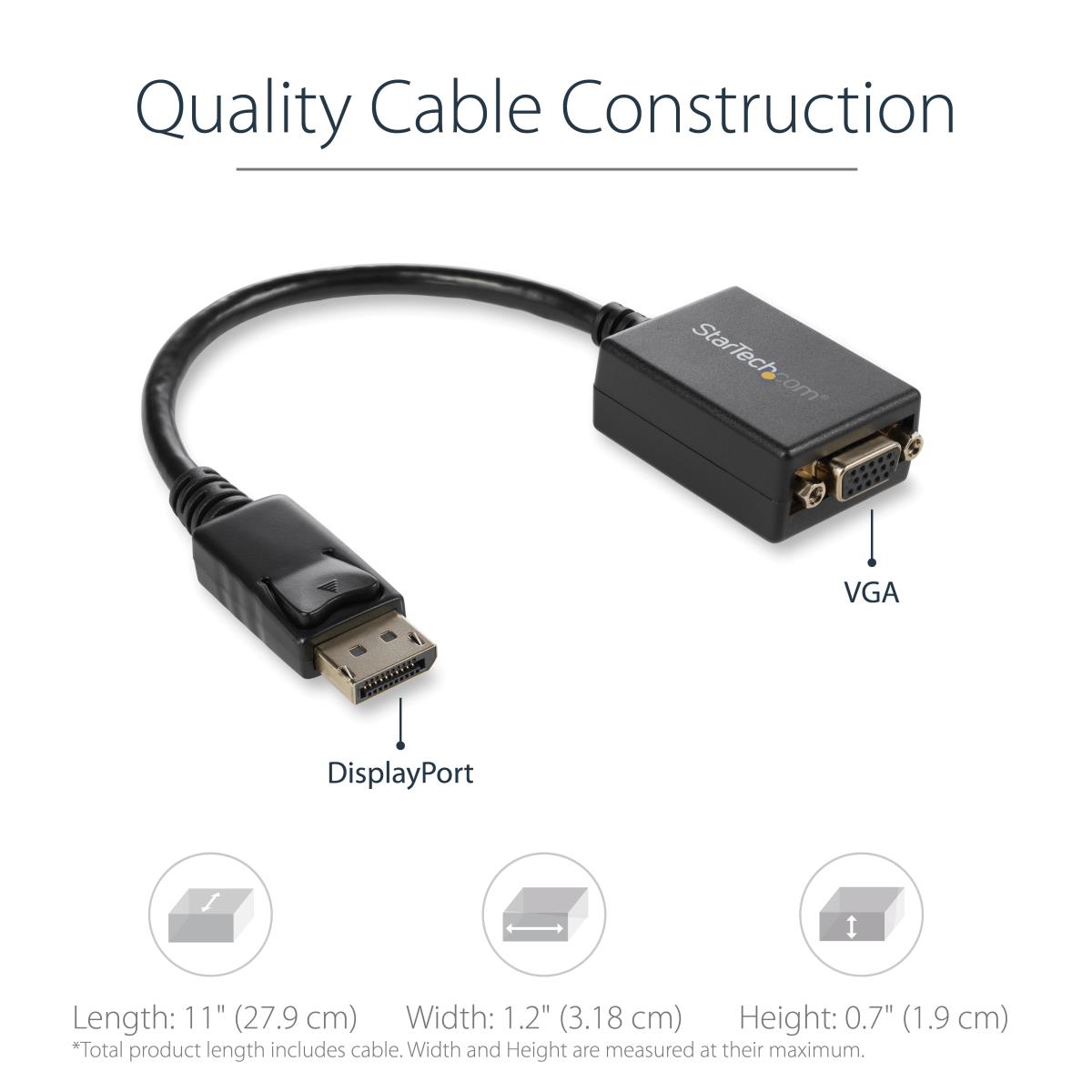 DISPLAYPORT TO VGA ADAPTER - DP thumbnail