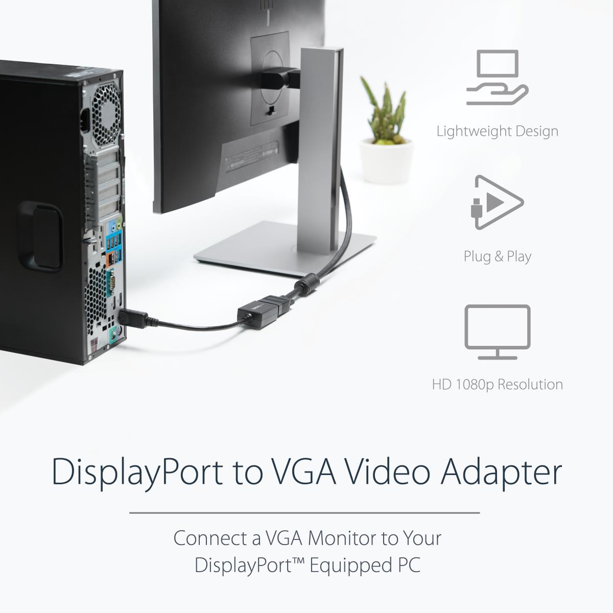 DISPLAYPORT TO VGA ADAPTER - DP thumbnail
