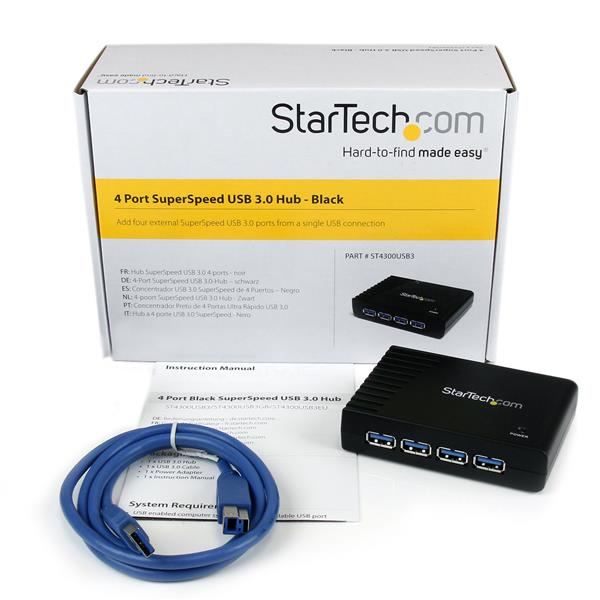 4 PORT BLACK SUPERSPEED USB 3.0 thumbnail