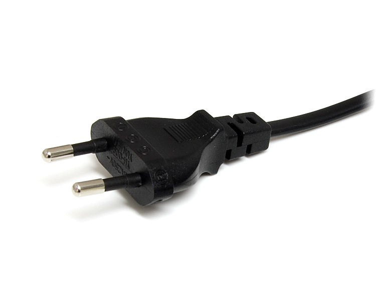 2m (6ft) Laptop Power Cord, EU Plug to C7, 2.5A 250V, 18AWG, Notebook / Laptop Replacement AC Power Cord, Printer/Power Brick Cord, Europlug to IEC 60320 C7 - Laptop Charger Cable, UL Listed - Power cable - Europlug (M) to power IEC 60320 C7 - 1 m - black thumbnail