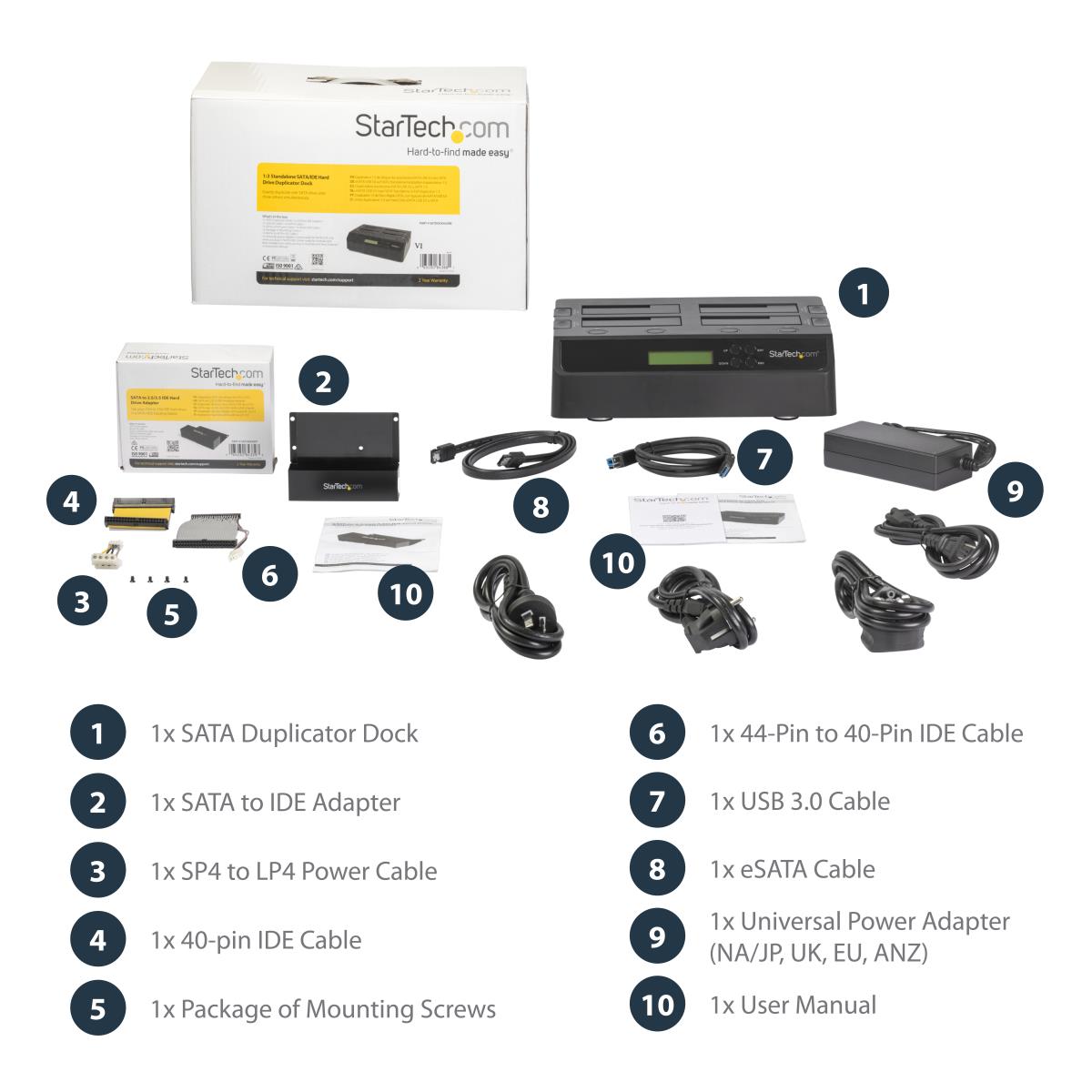 4 Bay USB 3.0/ eSATA Hard Drive Duplicator Dock for 2.5