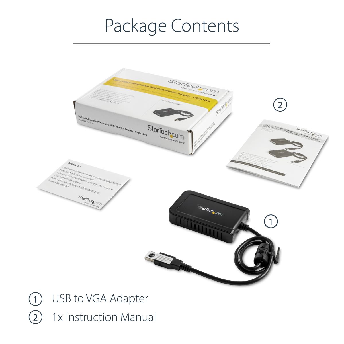 USB TO VGA ADAPTER EXTERNAL thumbnail