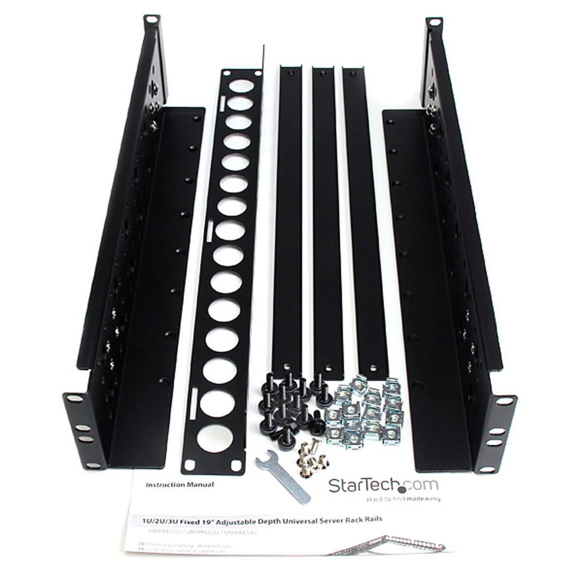 UNIVERSAL SERVER RACK RAILS 2U thumbnail
