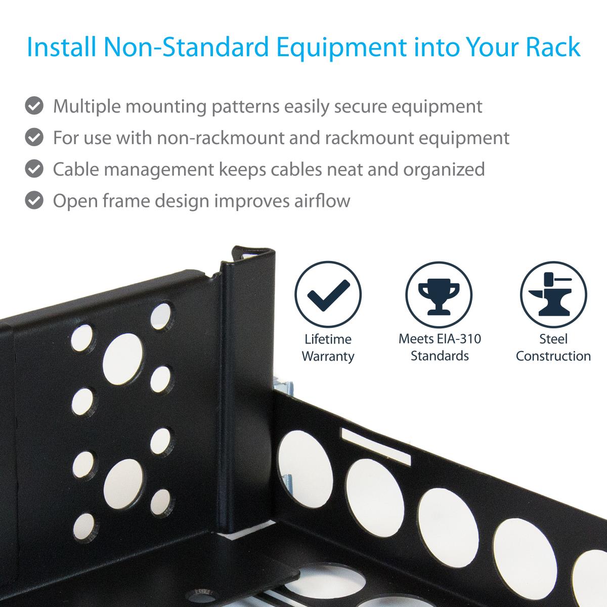 UNIVERSAL SERVER RACK RAILS 2U thumbnail