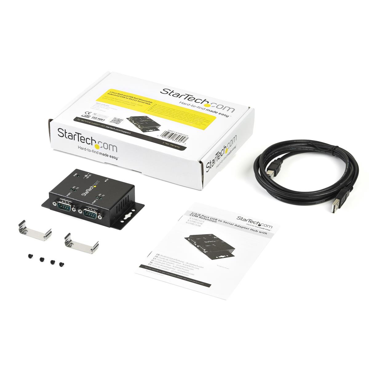 2 PORT WALL MOUNT USB TO SERIAL thumbnail