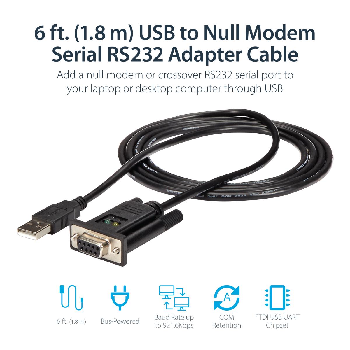 USB TO NULL MODEM RS232 DB9 thumbnail