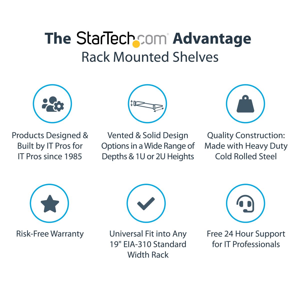 2U SERVER RACK SHELF UNIVERSAL thumbnail