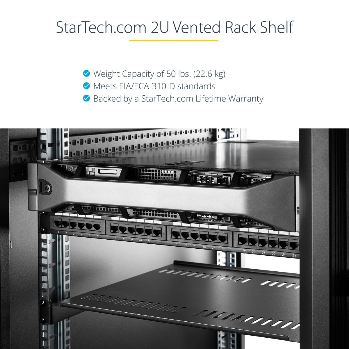 2U SERVER RACK SHELF UNIVERSAL thumbnail
