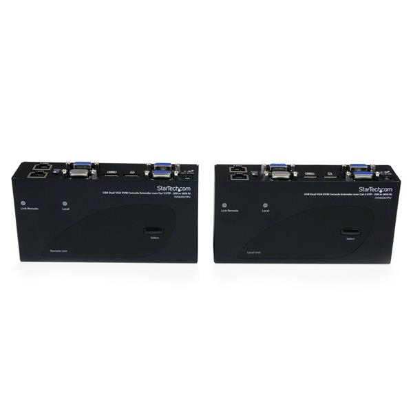 650 ft/200m USB 2.0 Dual VGA KVM Console Extender over Cat5 UTP -for Dual VGA, USB-enabled PC or KVM Switch - Upto 1920x1200 (SV565DUTPU) - KVM extender - over CAT 5 - up to 200 m - for P/N: SVA12M2NEUA, SVA12M5NA thumbnail