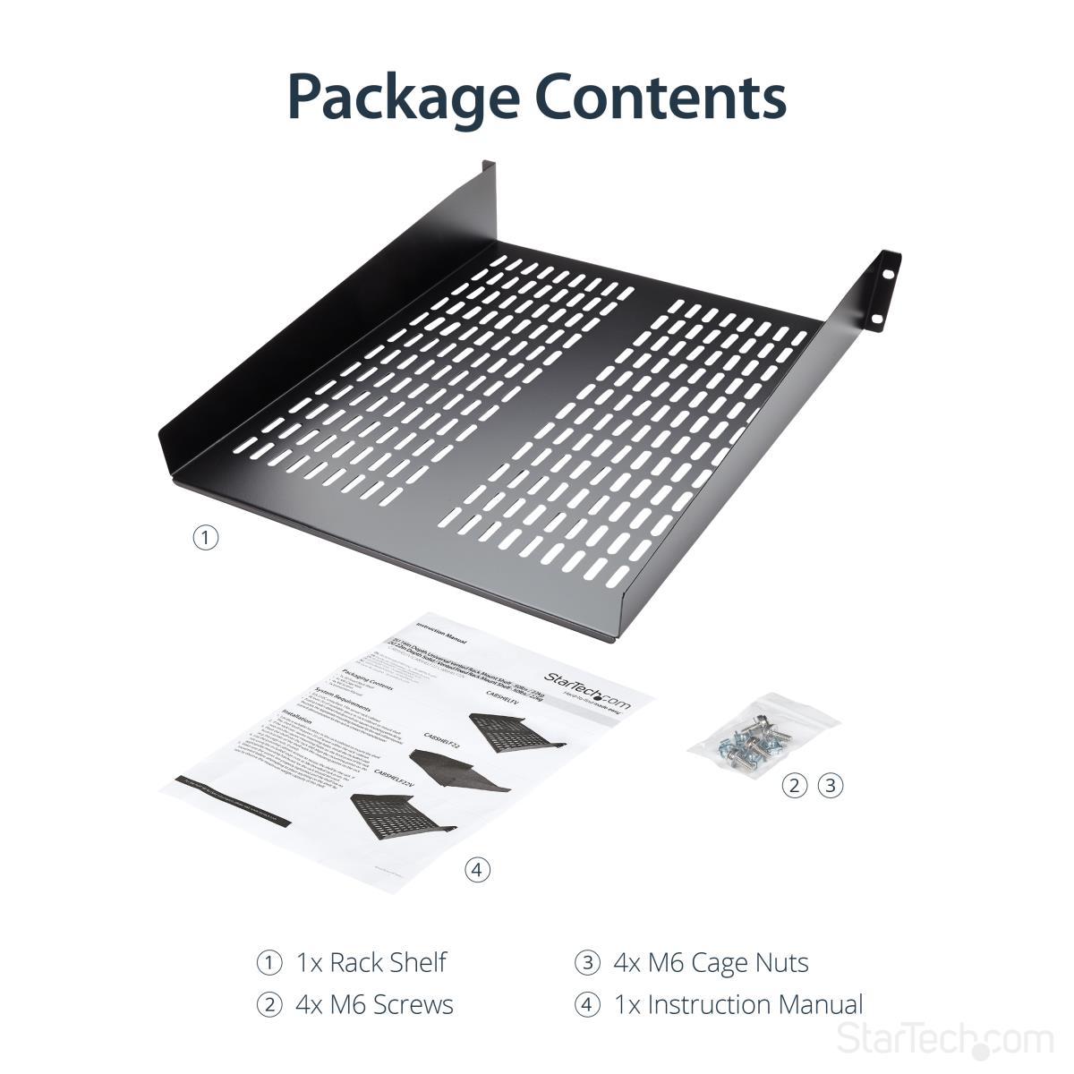 2U SERVER RACK SHELF UNIVERSAL thumbnail