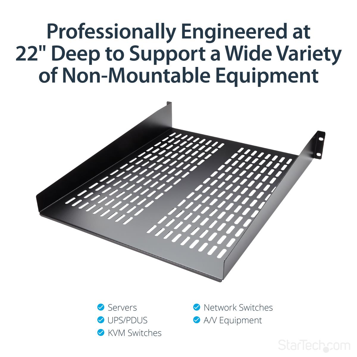 2U SERVER RACK SHELF UNIVERSAL thumbnail