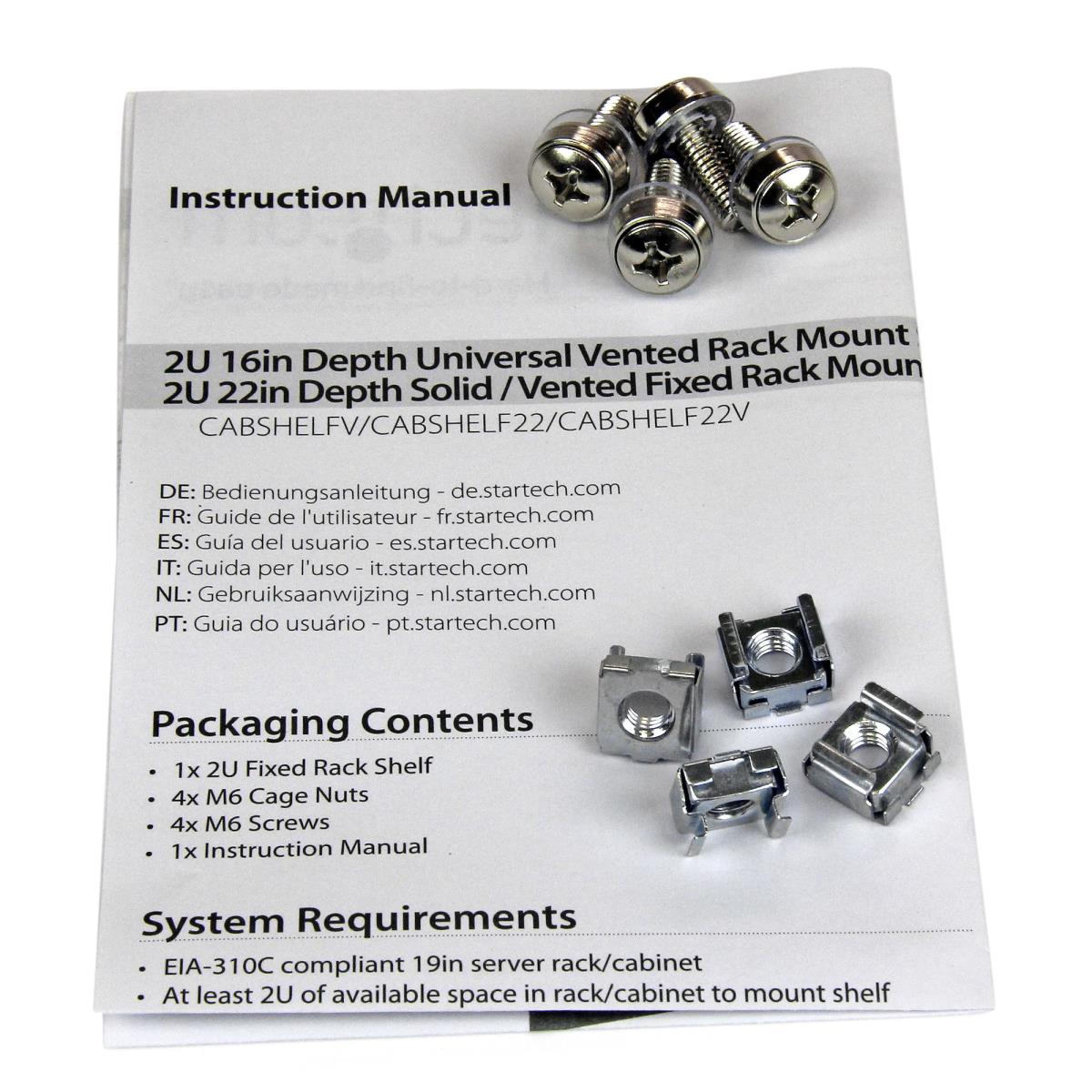 2U SERVER RACK SHELF UNIVERSAL thumbnail