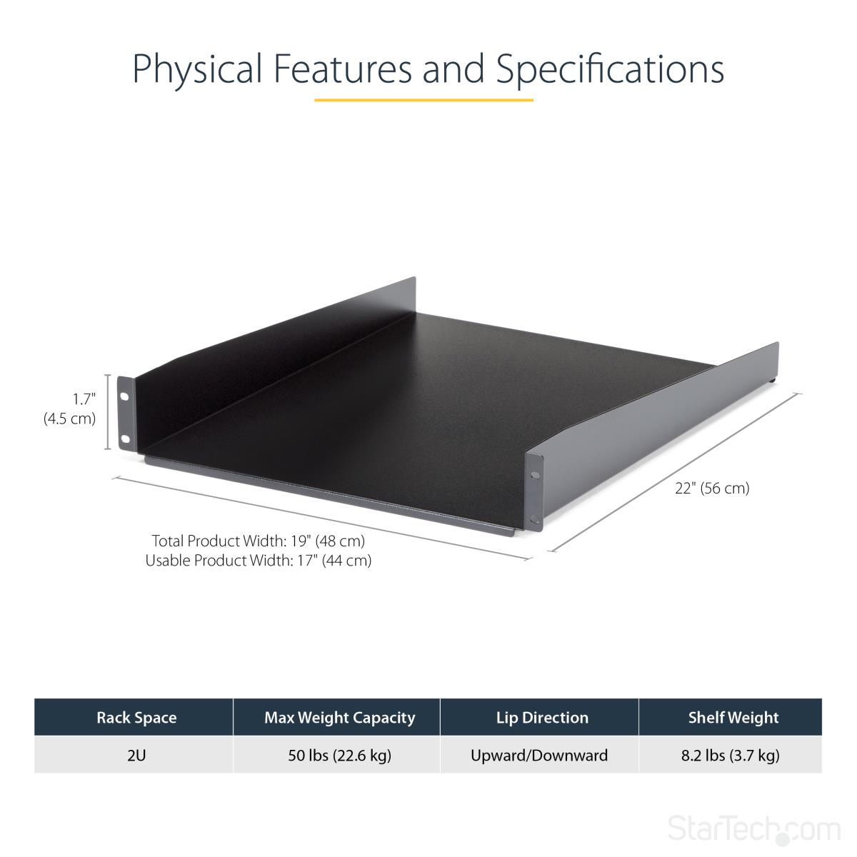 2U SERVER RACK SHELF UNIVERSAL thumbnail