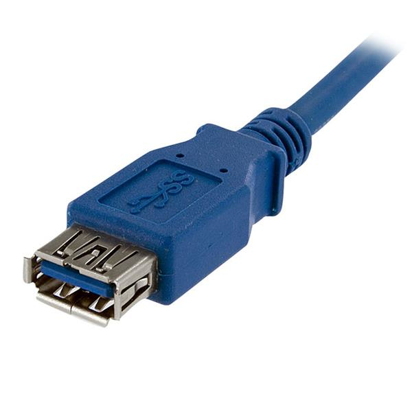1M BLUE USB 3.0 MALE TO FEMALE thumbnail