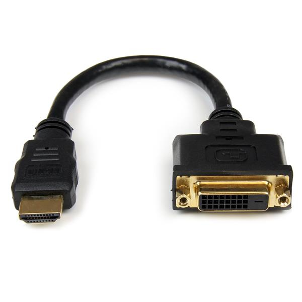 8IN HDMI MALE TO DVI FEMALE thumbnail
