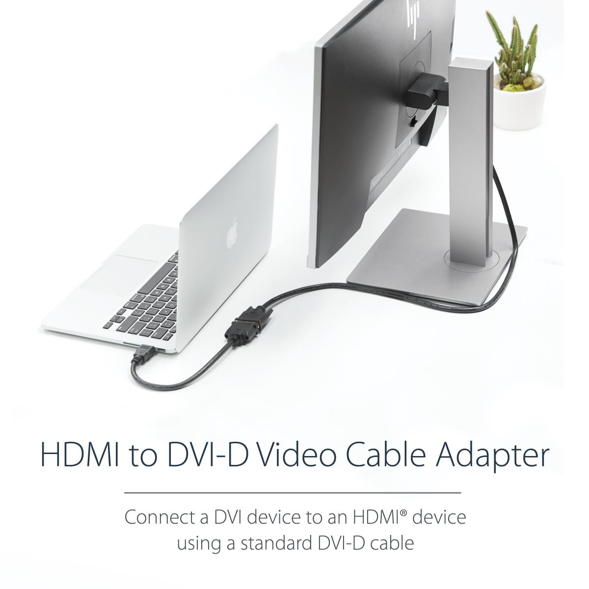 8IN HDMI MALE TO DVI FEMALE thumbnail