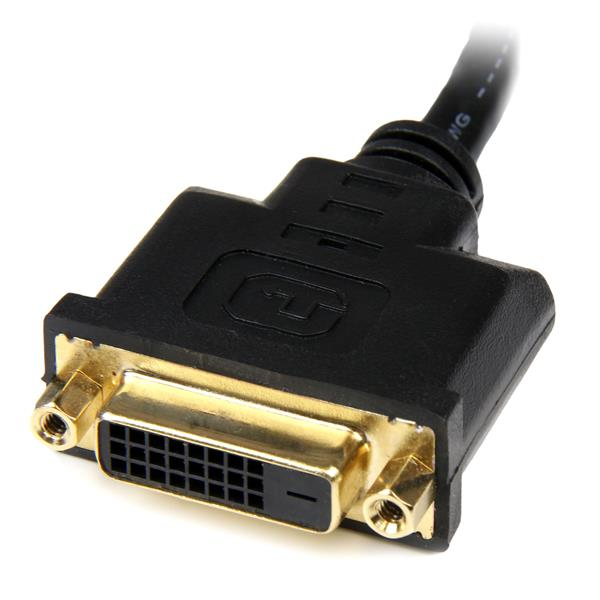 8IN HDMI MALE TO DVI FEMALE thumbnail