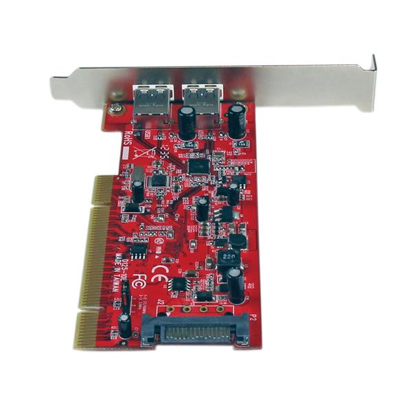 Dual Port PCI Superspeed USB 3 Controller Card With SATA Power  Uk thumbnail