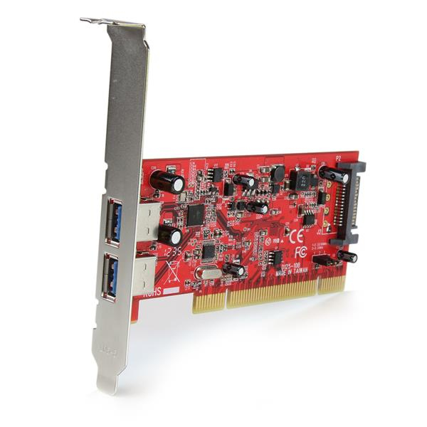 Dual Port PCI Superspeed USB 3 Controller Card With SATA Power  Uk thumbnail