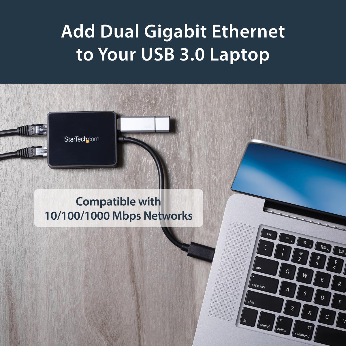 USB TO ETHERNET ADAPTER DUAL thumbnail