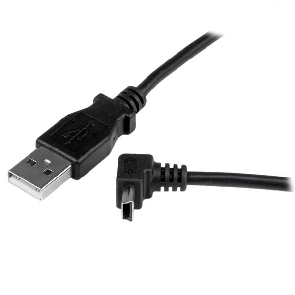 1M ANGLED MINI USB CABLE - thumbnail
