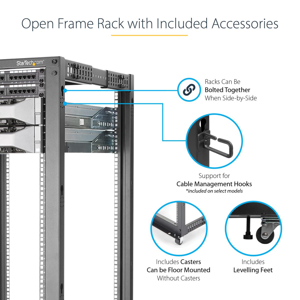 4 POST OPEN FRAME SERVER RACK thumbnail