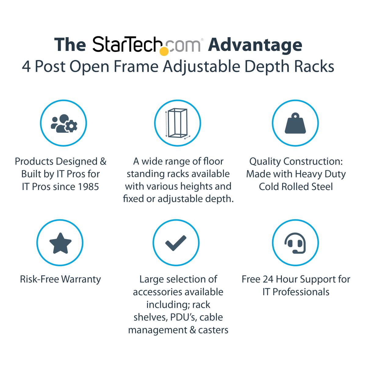 4 POST OPEN FRAME SERVER RACK thumbnail