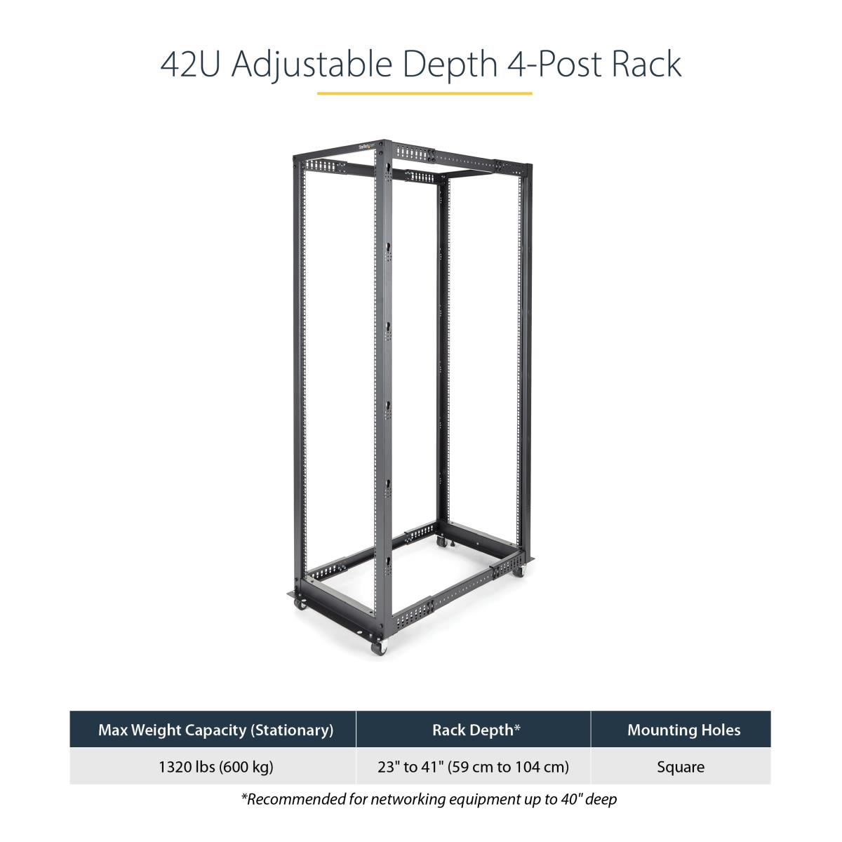 4 POST OPEN FRAME SERVER RACK thumbnail