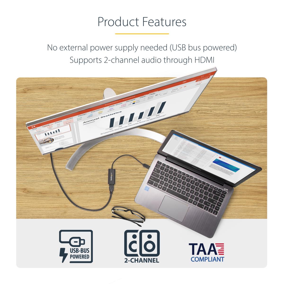 USB TO HDMI ADAPTER EXTERNAL thumbnail
