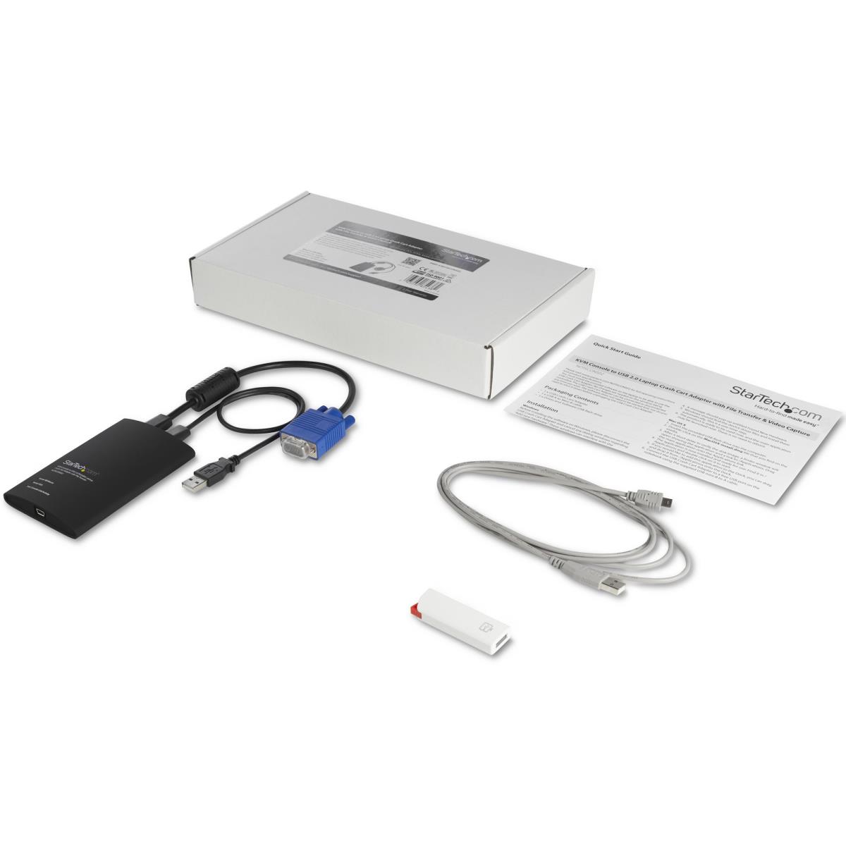 USB Crash Cart Adapter - File Transfer & Video - Portable Server Room Laptop to KVM Console Crash Cart (NOTECONS02) - KVM switch - 1 x KVM port(s) - 1 local user - desktop thumbnail