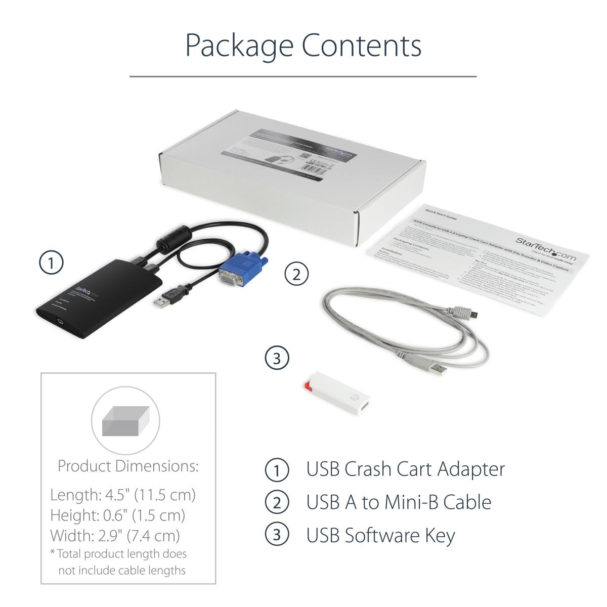 USB Crash Cart Adapter - File Transfer & Video - Portable Server Room Laptop to KVM Console Crash Cart (NOTECONS02) - KVM switch - 1 x KVM port(s) - 1 local user - desktop thumbnail