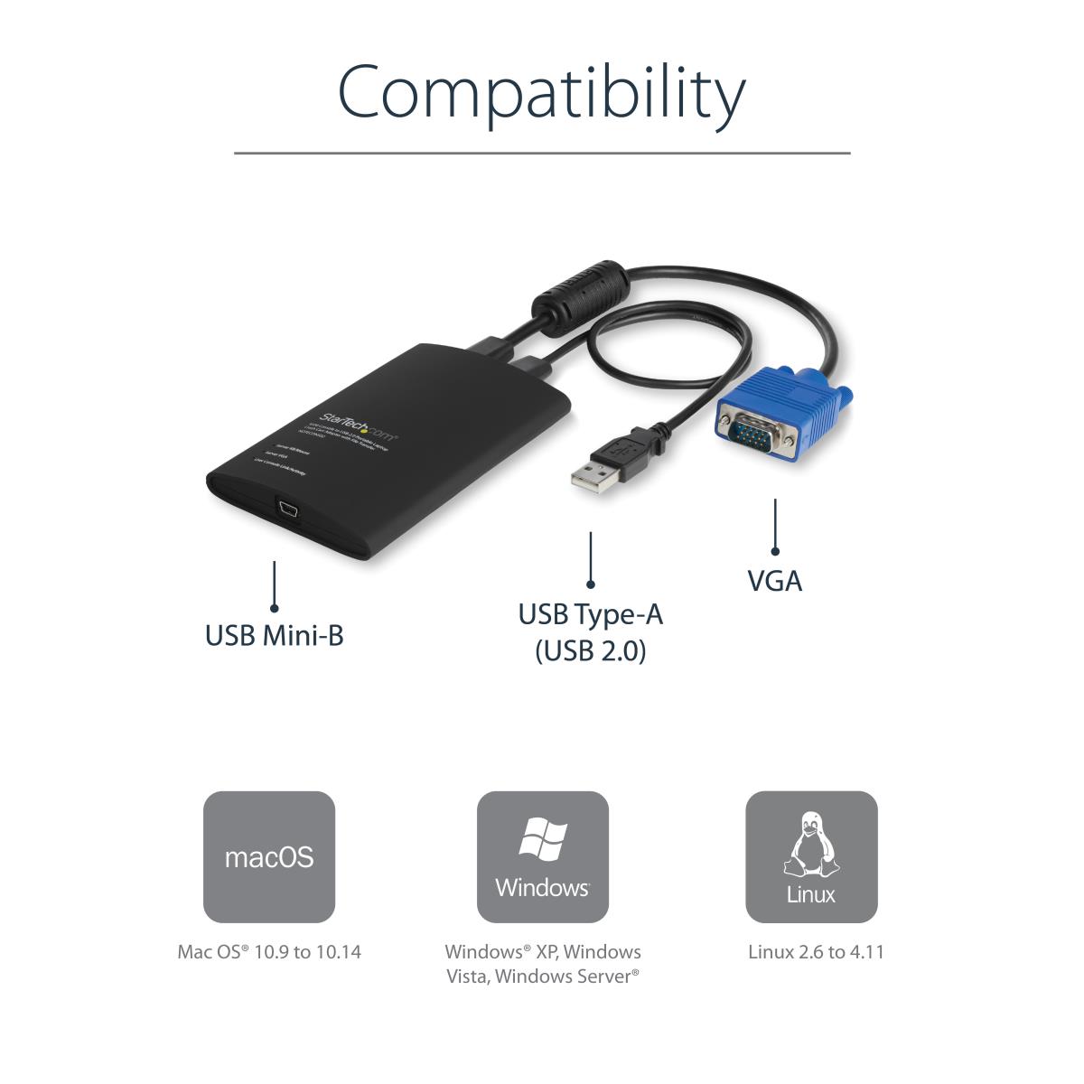 USB Crash Cart Adapter - File Transfer & Video - Portable Server Room Laptop to KVM Console Crash Cart (NOTECONS02) - KVM switch - 1 x KVM port(s) - 1 local user - desktop thumbnail