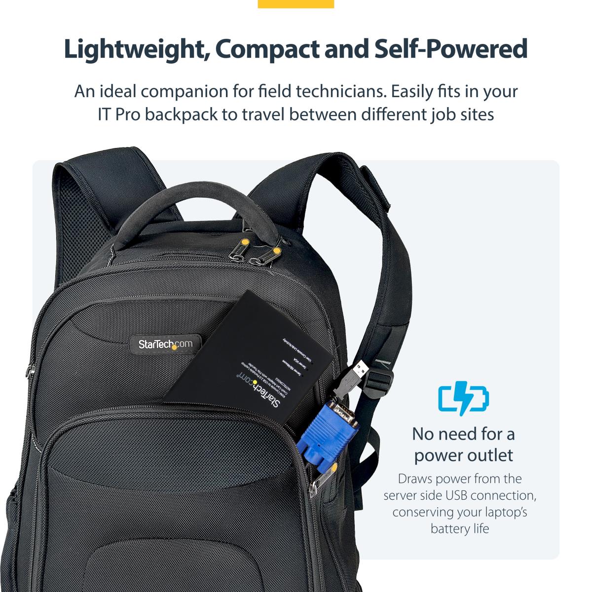 USB Crash Cart Adapter - File Transfer & Video - Portable Server Room Laptop to KVM Console Crash Cart (NOTECONS02) - KVM switch - 1 x KVM port(s) - 1 local user - desktop thumbnail