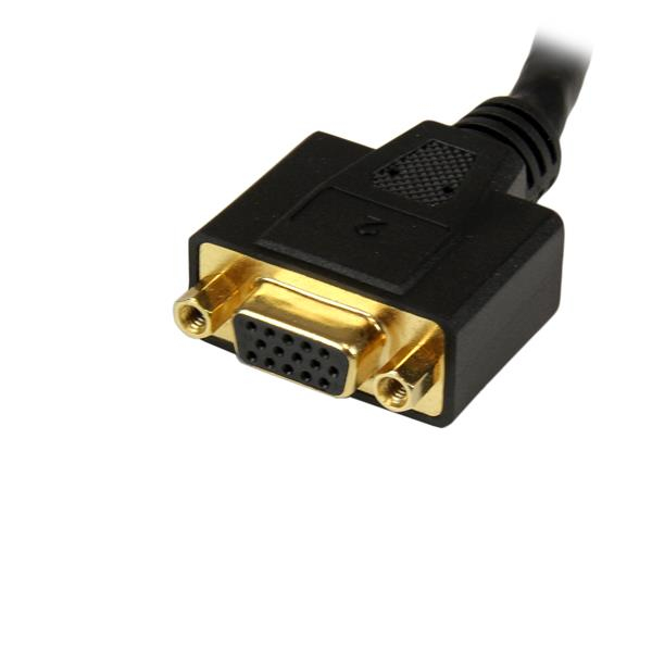 DVI-I Male To DVI-d Female And Hd15 Vga Female Wyse DVI Splitter Cable 8in thumbnail
