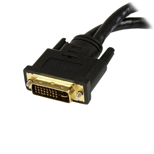 DVI-I Male To DVI-d Female And Hd15 Vga Female Wyse DVI Splitter Cable 8in thumbnail