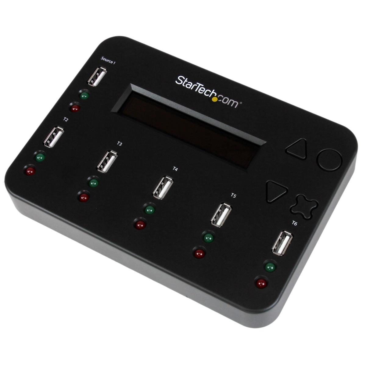 Standalone 1:5 USB Flash Drive Duplicator and Eraser - Flash Drive (USB 3.0/2.0/1.1) Copier - 2 Duplication Modes (USBDUP15) - USB drive duplicator - 5 bays thumbnail
