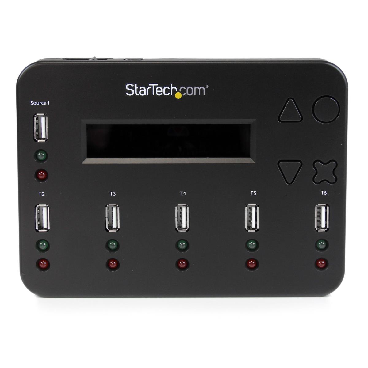 Standalone 1:5 USB Flash Drive Duplicator and Eraser - Flash Drive (USB 3.0/2.0/1.1) Copier - 2 Duplication Modes (USBDUP15) - USB drive duplicator - 5 bays thumbnail