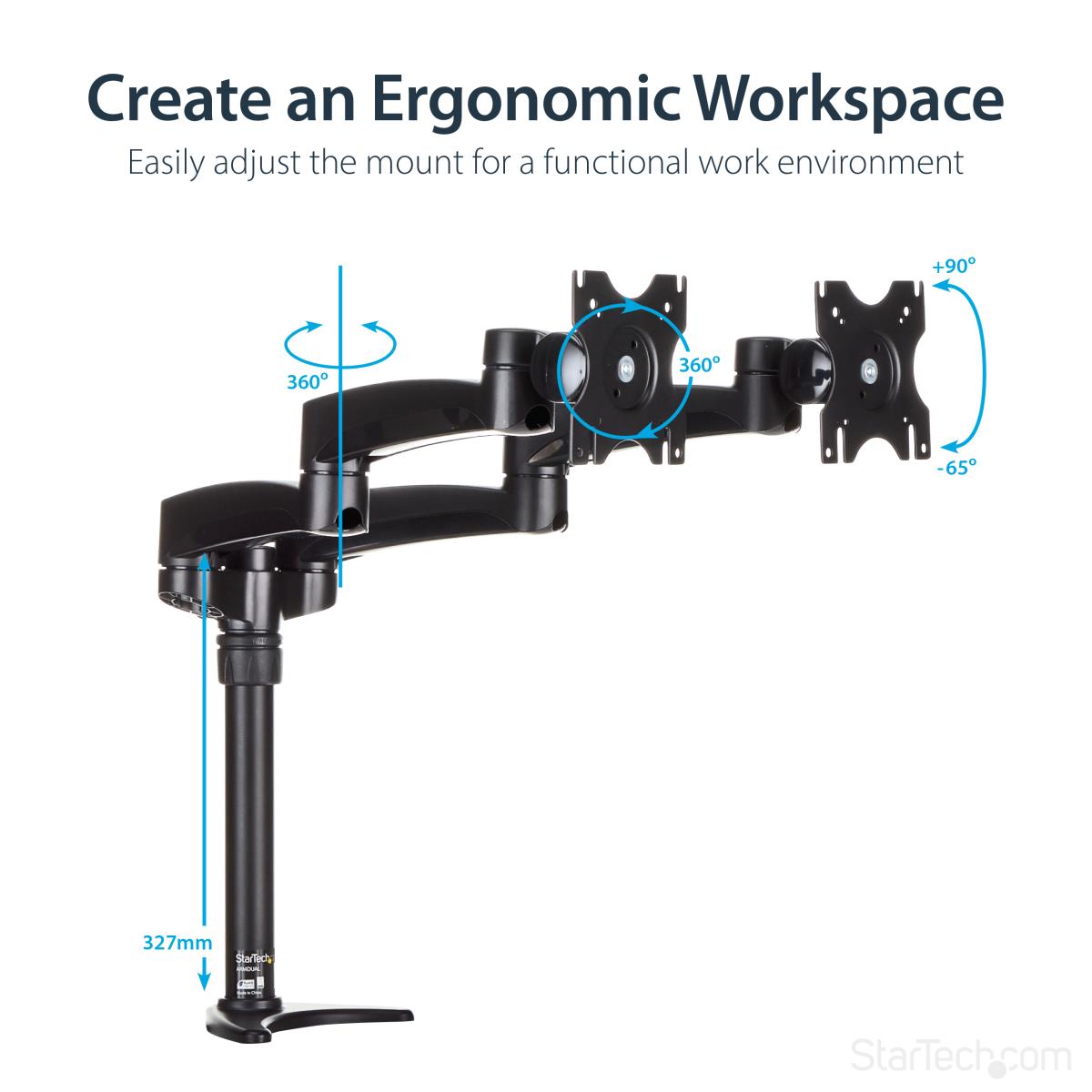 DESK MOUNT DUAL MONITOR ARM thumbnail