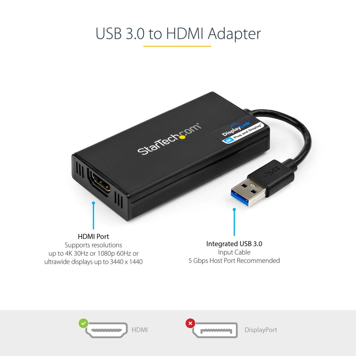 USB TO HDMI ADAPTER 4K EXTERNAL thumbnail
