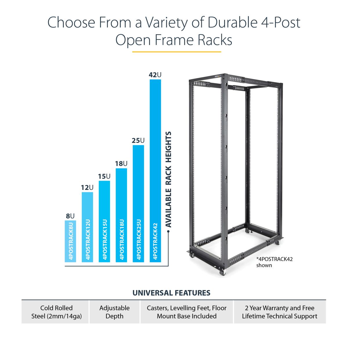 25U OPEN FRAME SERVER RACK thumbnail