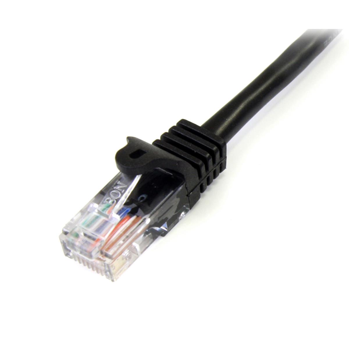1M CAT 5E BLACK SNAGLESS thumbnail