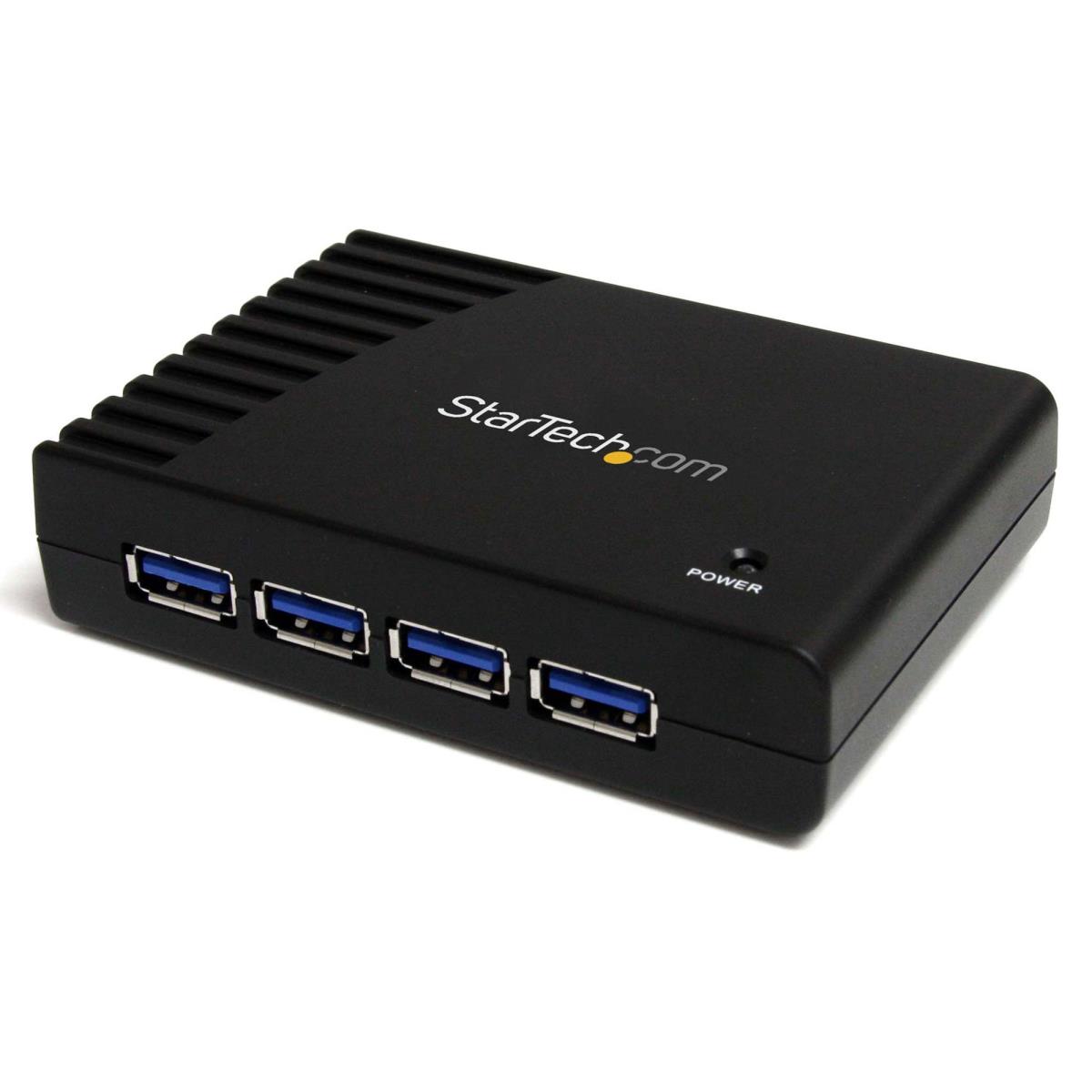 EU Product - 4 Port Black SuperSpeed USB 3.0. Hub thumbnail