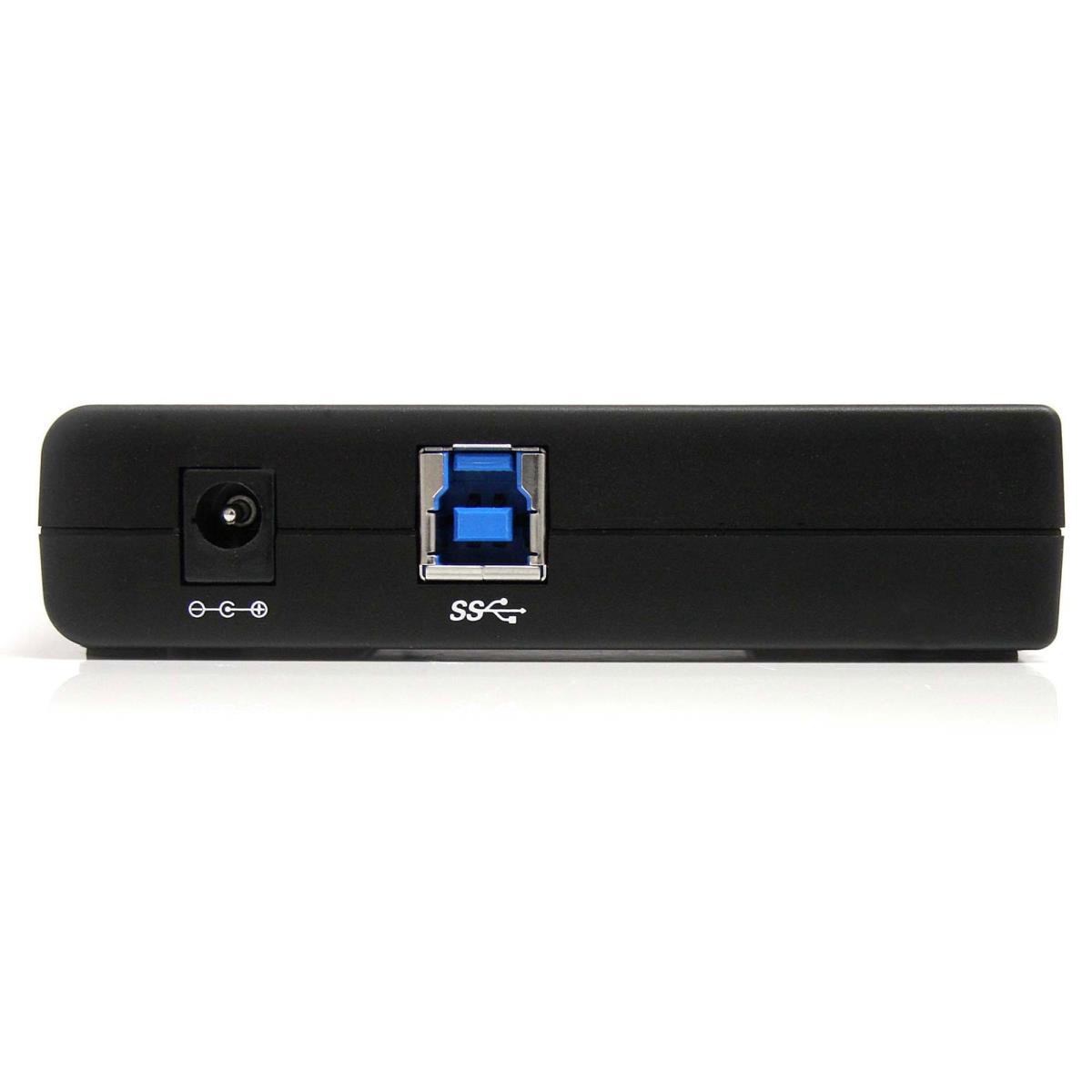 EU Product - 4 Port Black SuperSpeed USB 3.0. Hub thumbnail