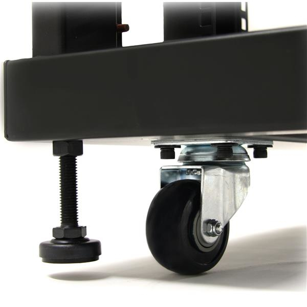 25U Network Rack Cabinet on Wheels - 36in Deep - Portable 19in 4 Post Network Rack Enclosure for Data & IT Computer Equipment w/ Casters (RK2536BKF) - Rack - 25U thumbnail