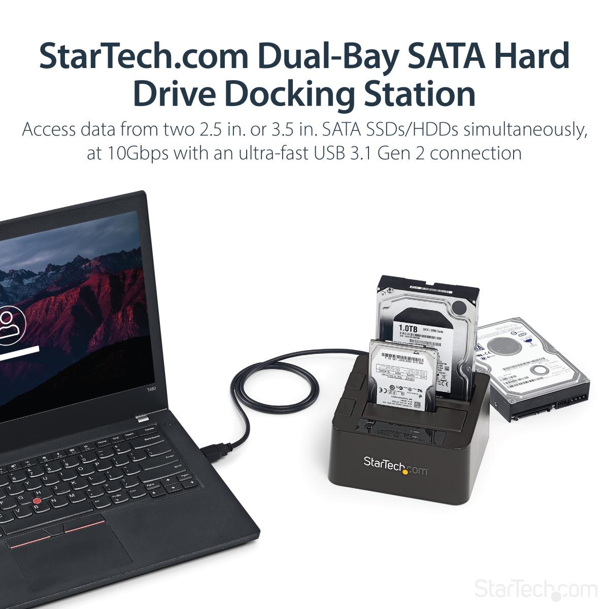 2BAY USB 3.1 GEN 2 SATA DOCK thumbnail