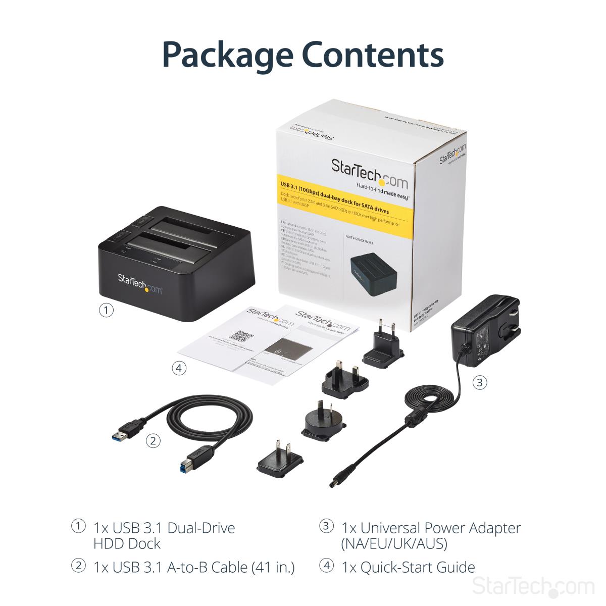 2BAY USB 3.1 GEN 2 SATA DOCK thumbnail