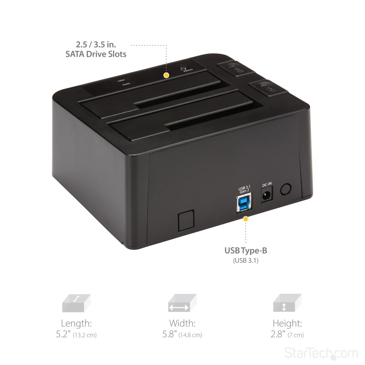2BAY USB 3.1 GEN 2 SATA DOCK thumbnail