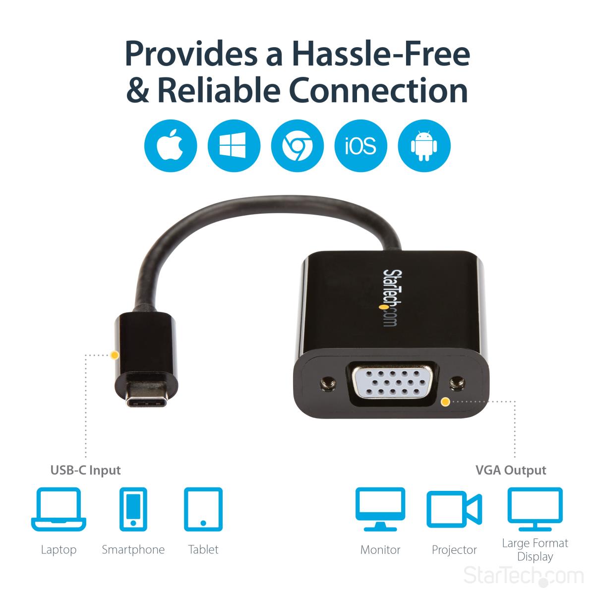 USB-C TO VGA ADAPTER CONVERTER thumbnail