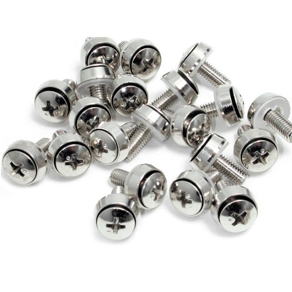 CABSCREWSM62 100 M6 Screws Mounting Hardware Rack Accessories - Silver thumbnail
